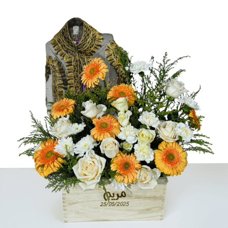 Thoub and Flowers Set