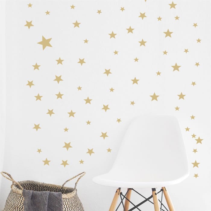 Gold Stars Wall Stickers