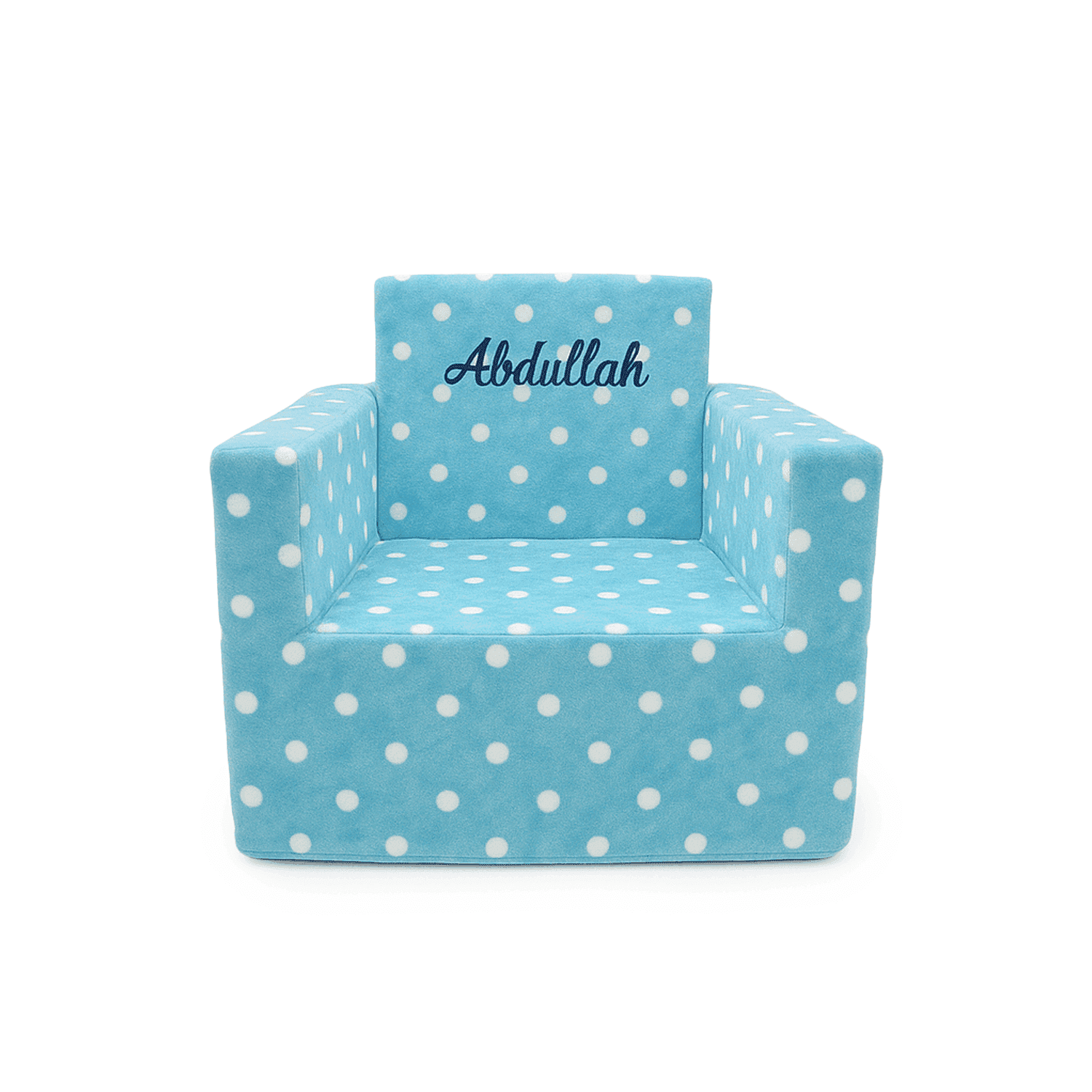 white dots sofa