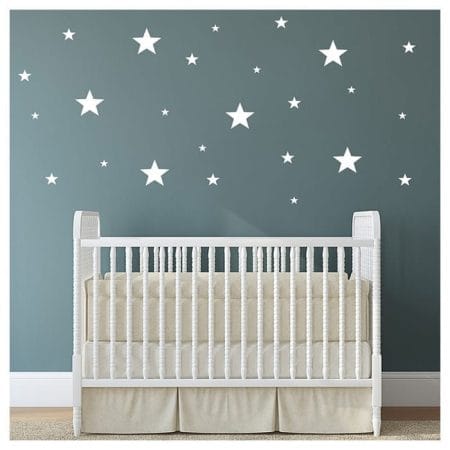 White Stars Wall Stickers